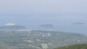 Bar Harbor view from Cadillac Mountain