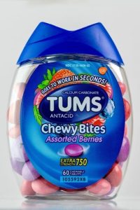 Container of Tums chewables